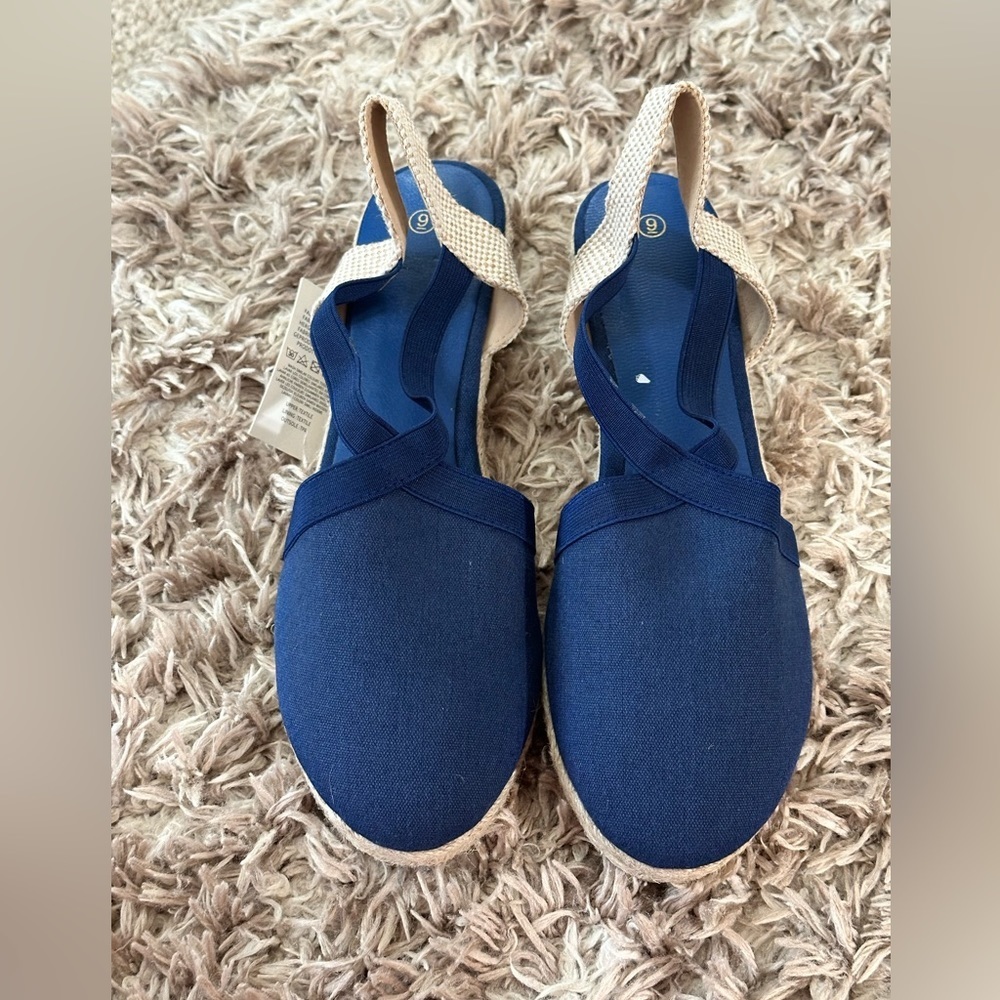 Stylish Blue Canvas Sandals for Women